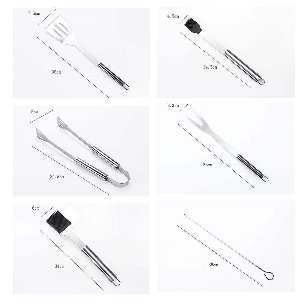 Инструменты для барбекю на открытом месте Suit портативные вилки из нержавеющей