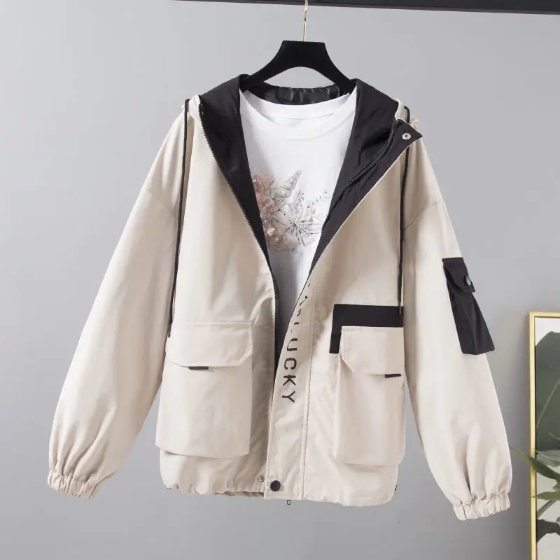 

Workwear Style Pie Overcoming Jacket Female Spring 2021 New Loose Large Size Lazy Style Wild Jacket