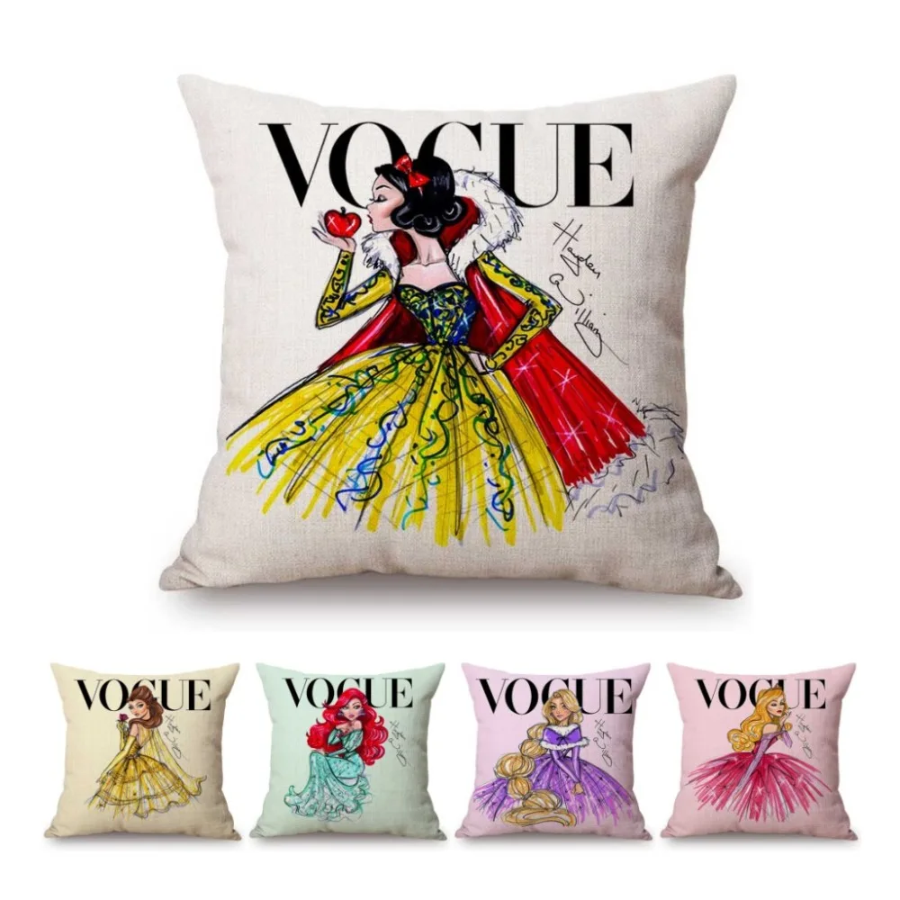 Сказочные Мультяшные принцесса Белла Мягкая обложка Домашняя Декоративная