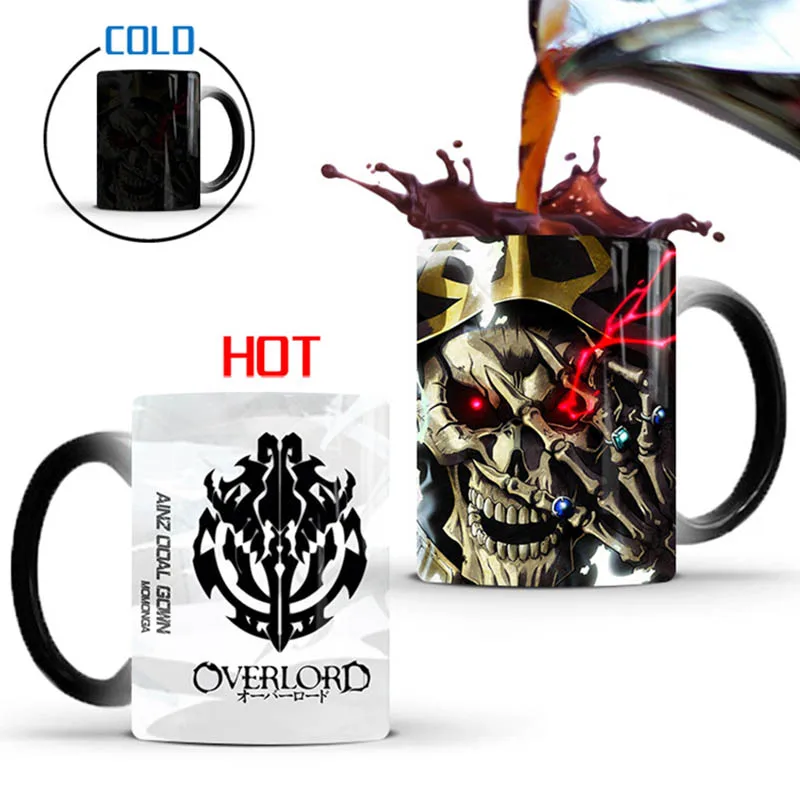 350 мл аниме JK Overlord Ainz Ooal платье Косплей Марка меняющий Цвет Череп Momonga ежедневные