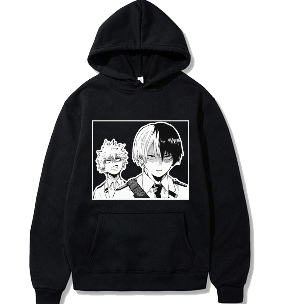 

Японское аниме Моя геройская Академия Bakugo Katsuki с капюшоном, зимние модные толстовки большого размера
