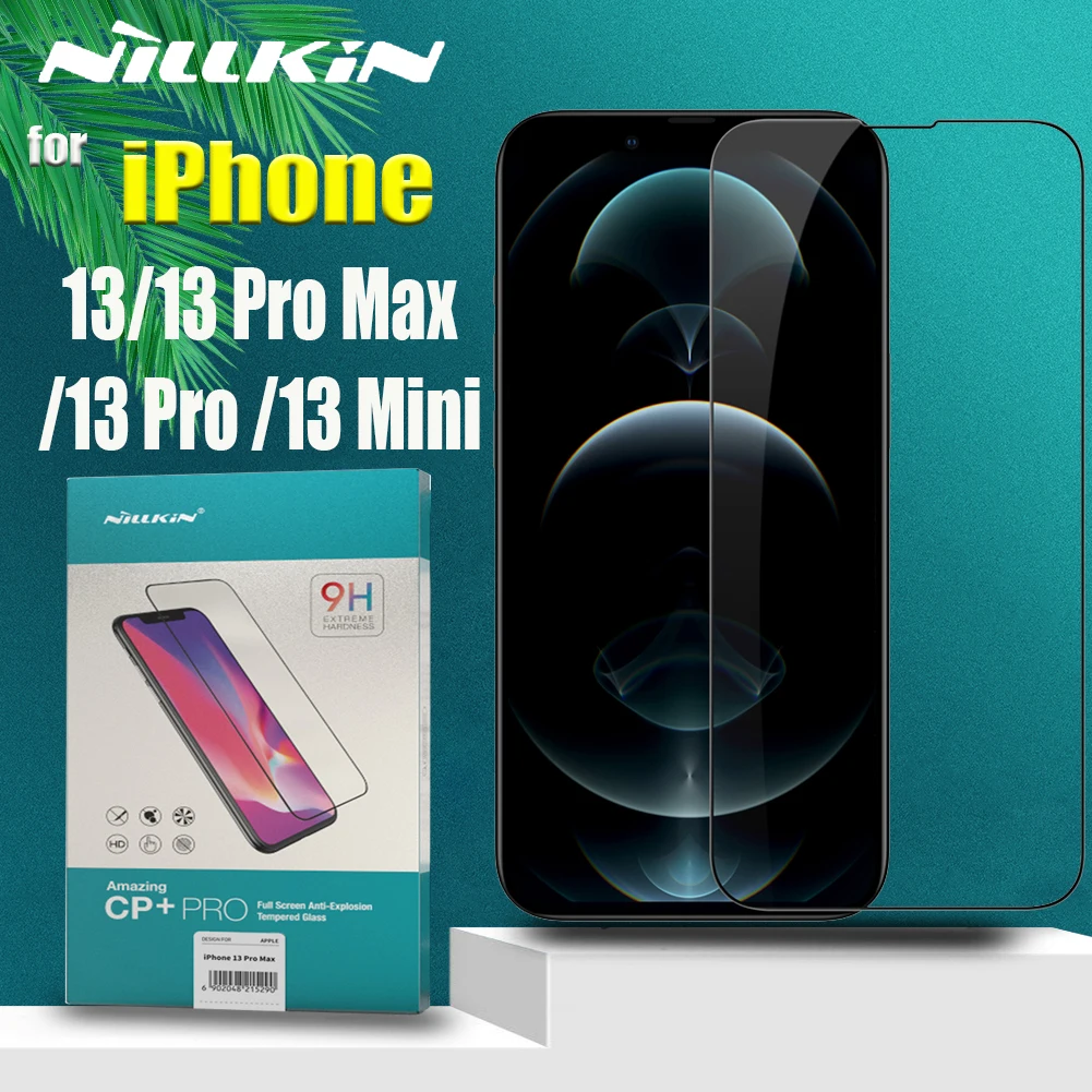 

Защитное стекло Nillkin для iPhone 13 Pro Max, твердое закаленное стекло 9H с полным покрытием для iPhone 13 Mini