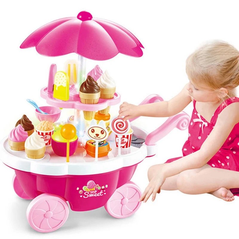 

with Music Simulation Ice Cream Toy Car Trolley Toy Early Education Toy Children Gift
