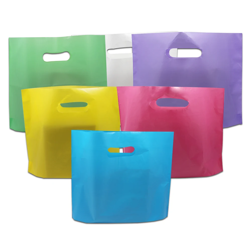 50 шт./лот упаковочные сумки для одежды портативные пластиковые хозяйственные