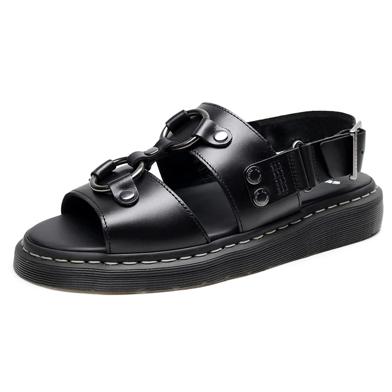 

Сандалии Martens мужские, дышащие шлепанцы, Пляжная модная Уличная Повседневная обувь, лето
