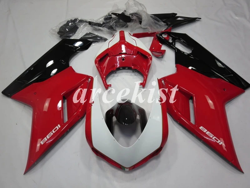 Комплект обтекателей для литья под давлением из АБС пластика Ducati 848 1098 1198 2007 2008 2009