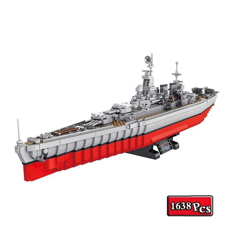 

Military Series Army America North Carolina Class Battleship Collection Model Building Blocks Bricks Christmas Toys