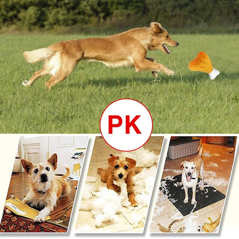 

Pet Dogs Cats Chew Toys Squeakers Durable Squeaky Plush Soft Dog Chew Toy Set For Small Medium Dogs Puppys Pet Cat