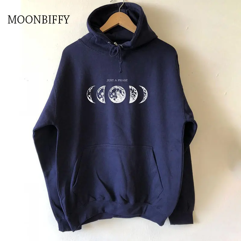 

3XL Women Hoody Sweatshirts 2021 Artistic Frost Flower Moon Graphic Hoodie 100% Cotton Casual Unisex Jumper Tops Plus Size
