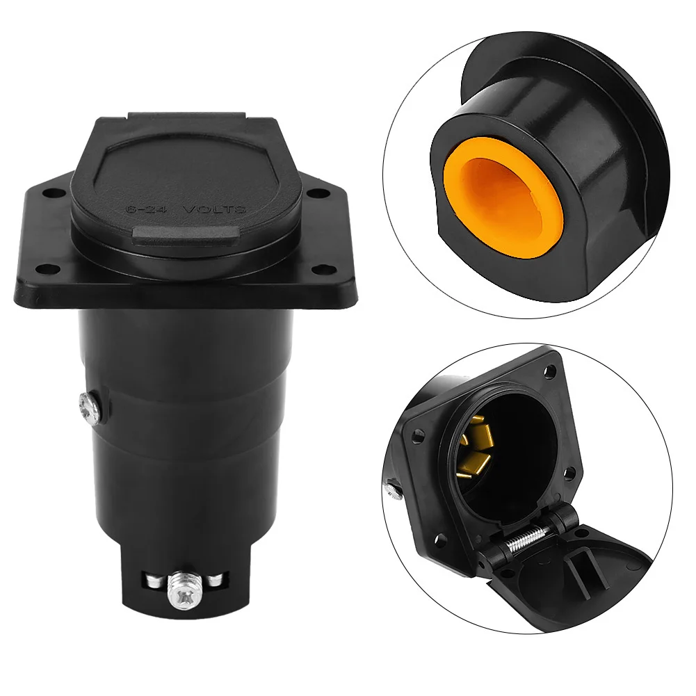 7 контактный круглый водонепроницаемый разъем для прицепа полосный адаптера