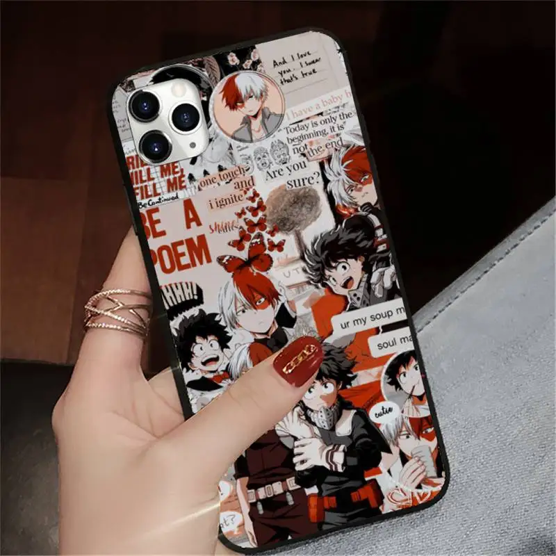 

Shoto Todoroki boku no My hero academia Phone Cases for iPhone 11 12 pro XS MAX 8 7 6 6S Plus X 5S SE 2020 XR