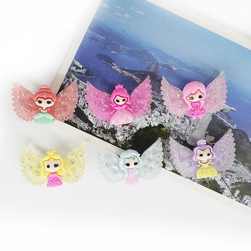 

Крыло ангела принцесса холодильник наклеить мультяшный персонаж живопись смолы магнитная фотопаста