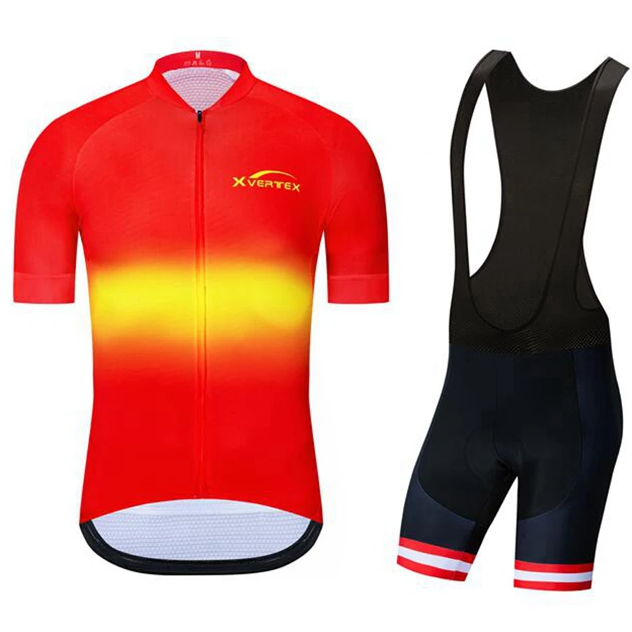

High-quality short-sleeved suit bicycle clothing 2021Breathable fitbody team customization cycling Jersey and bib shorts suit