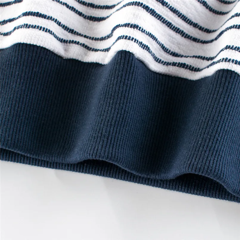Хорошая новинка От 2 до 9 лет свитер для маленьких мальчиков модный в полоску