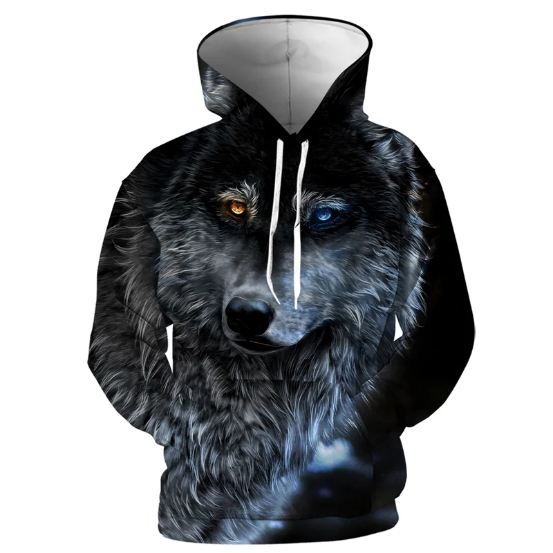 

Cloudstyle 3D мужская толстовка с животным принтом, Крутая толстовка с капюшоном, пуловер с длинными рукавами, уличная одежда из полиэстера с капю...