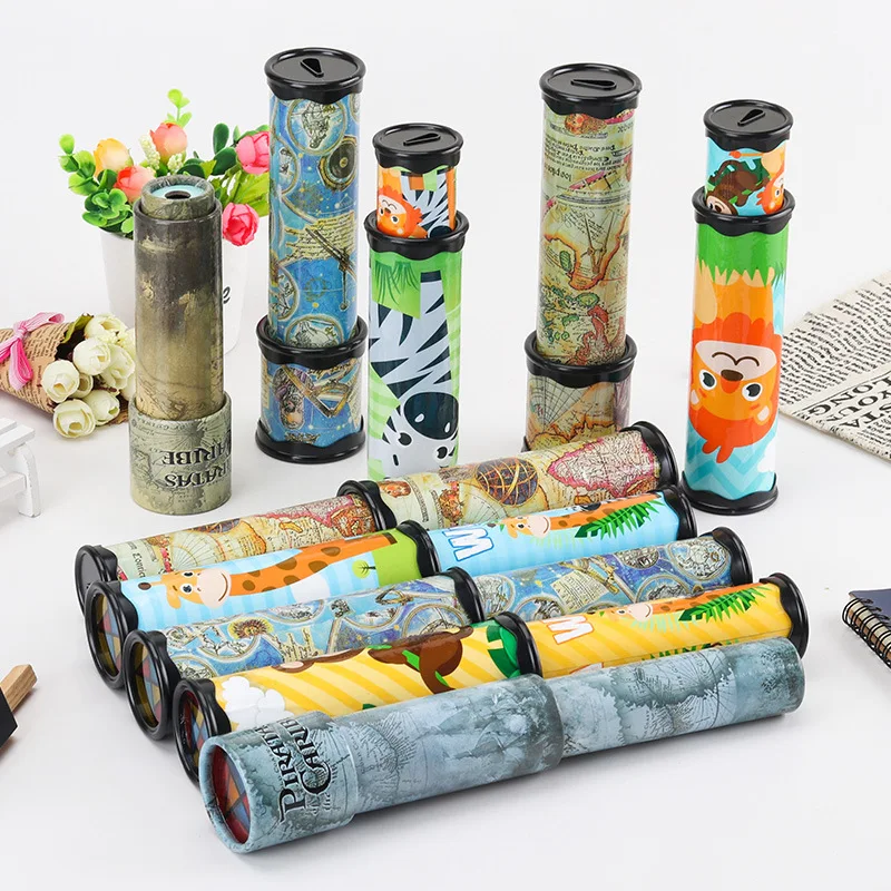 Детские игрушки масштабируемый вращающийся калейдоскоп Волшебная меняющаяся