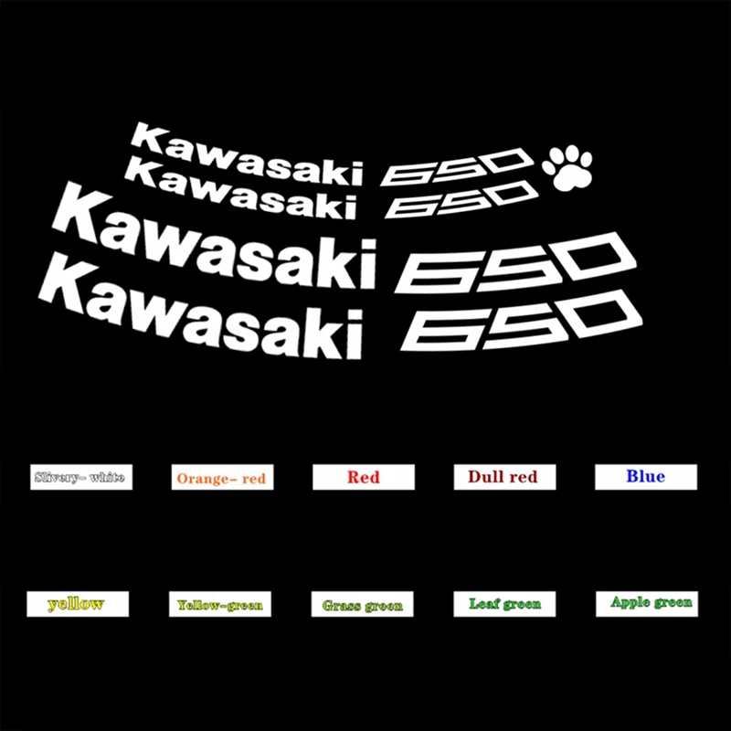 Светоотражающая наклейка на колеса мотоцикла Наклейка ступицу Kawasaki Z400 Z650 Z250