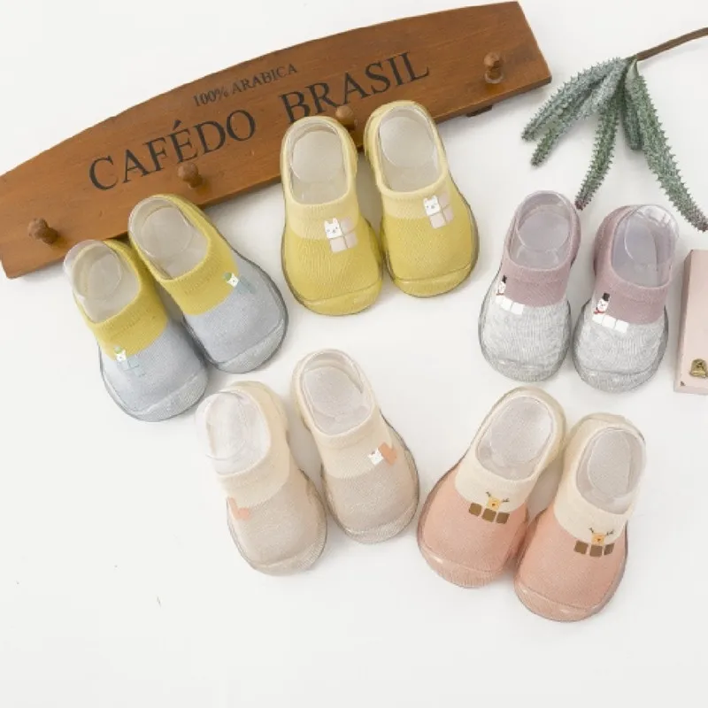 Обувь для младенцев нескользящая обувь с мягкой подошвой и силиконовой первых