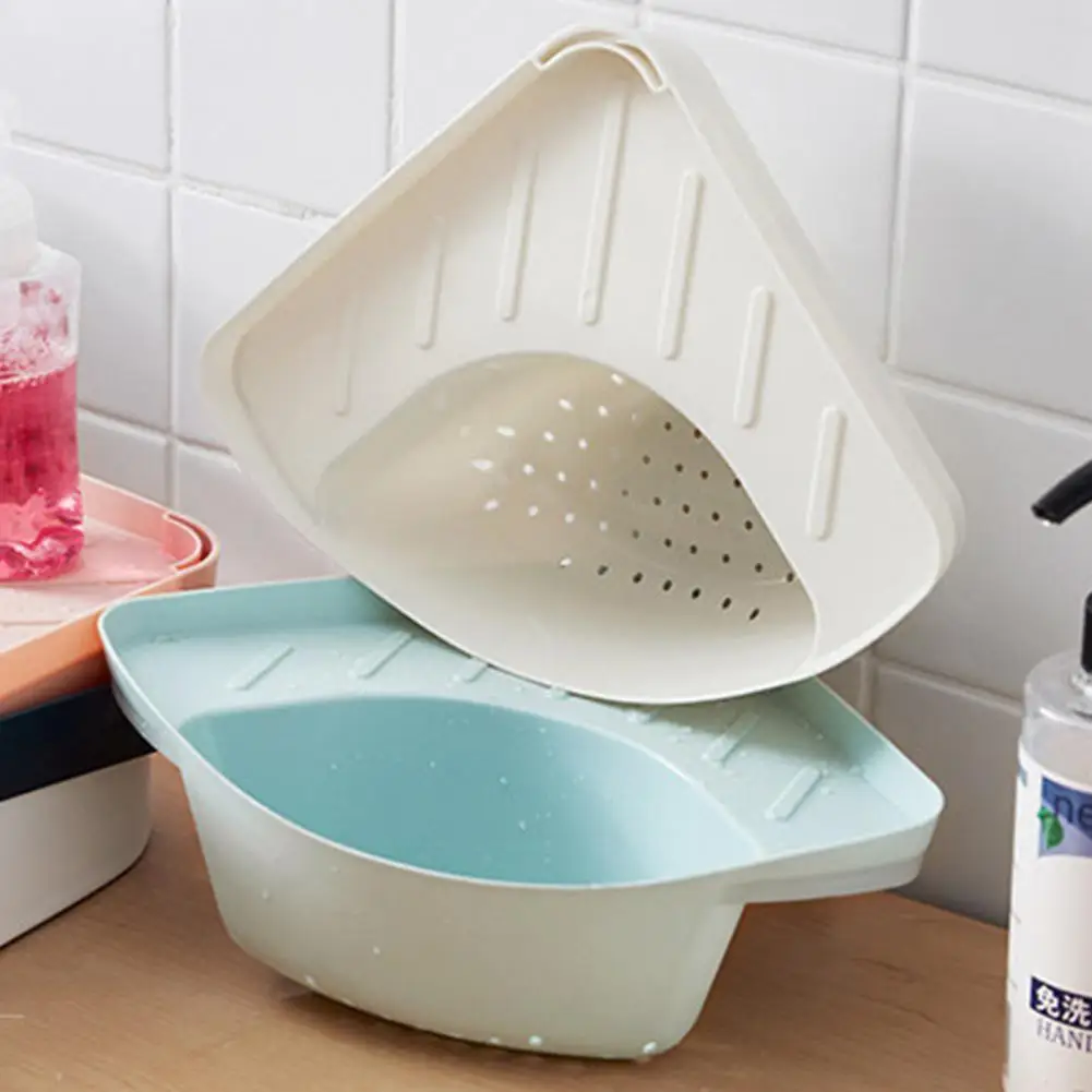 

Kitchen Sink Multifunctional Storage Rack Drain Basket Strong Bearing Capacity PP Quick Drainage for Home Kitchen Tools