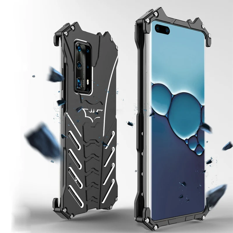 

Чехол для Huawei P40 Pro, противоударный Роскошный Алюминиевый металлический чехол для Huawei P40, Huawei P40 Pro, чехол для телефона