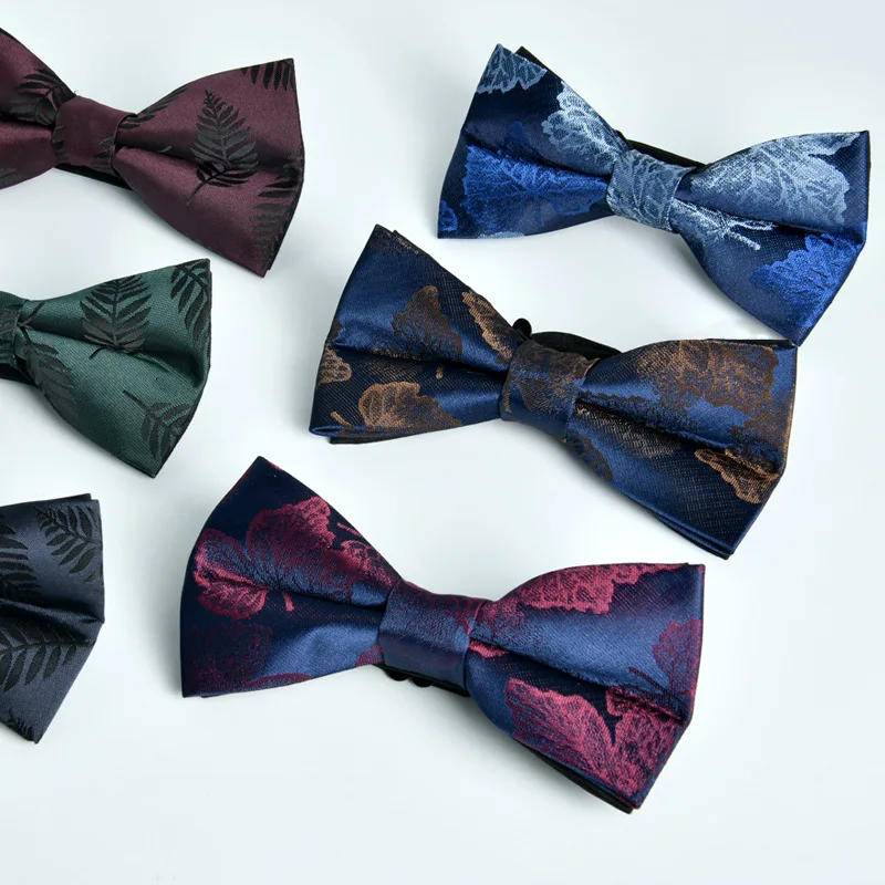 

2021 New Fashion men's Bow Tie Wedding Accessories Thanking gifts Purple Navy Blue Bowtie Gift for Boyfriend Men