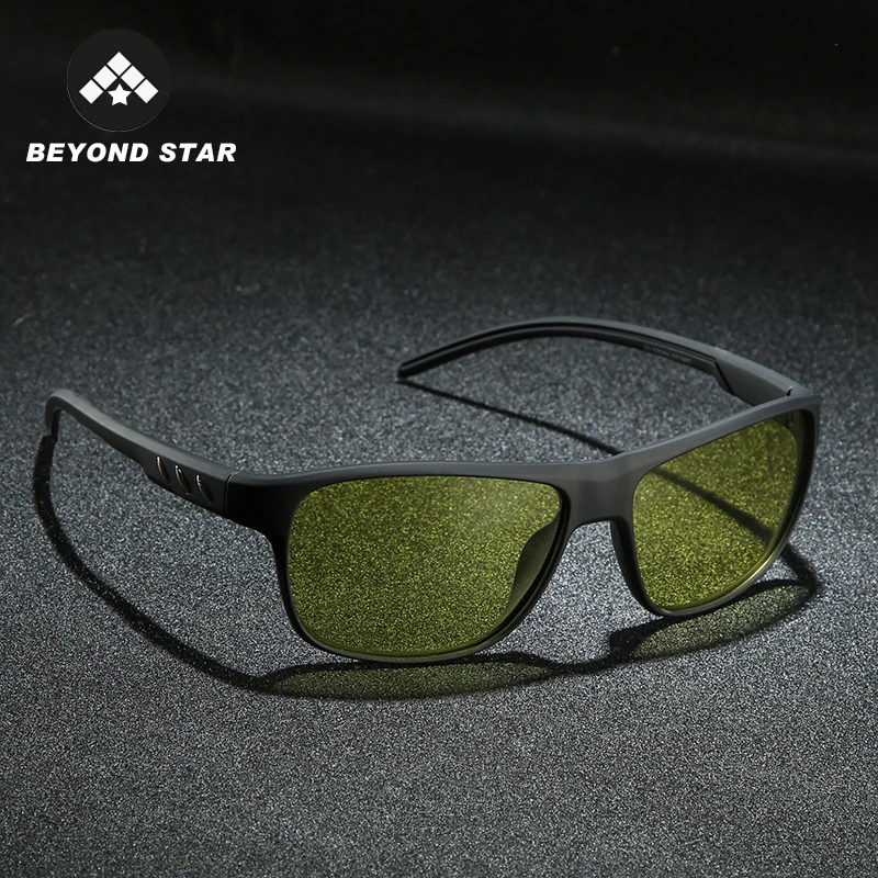 Женские винтажные очки для вождения в ночное время желтые солнцезащитные с