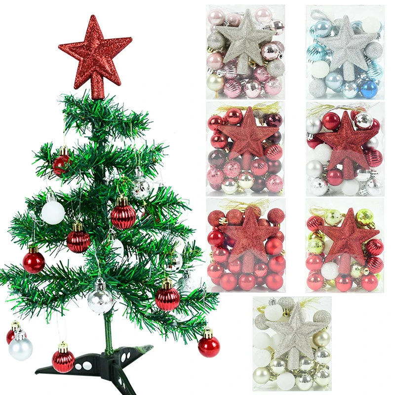 30 шт./кор. Ассорти Рождественский бал Рождественская Елка Топ с блестками