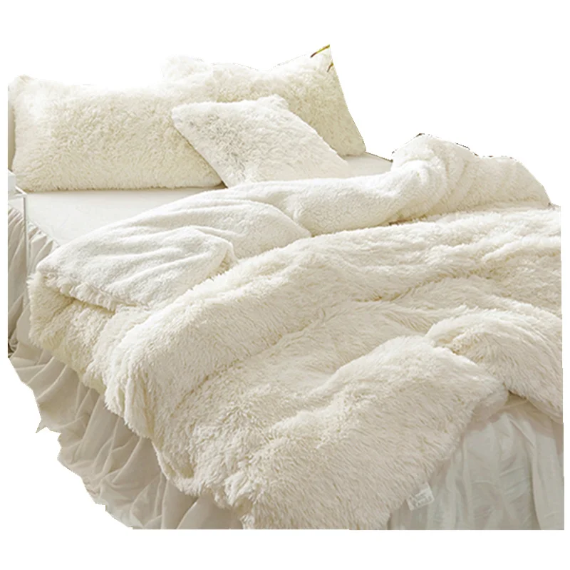 

Зимнее бархатное одеяло из норки, однотонное длинное плюшевое утолщенное одеяло 4 см, наволочка, набор бархатных одеял со стразами