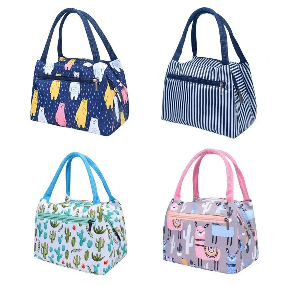 Сумка для обеда Изолированная холодная полоса чехол пикника термальная