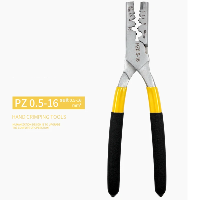 

JoHigh 1 piece Mini Size Germany Type Crimping Pliers Portable Hardware Tools PZ 0.5-16