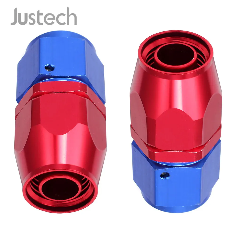 

Justech 2pcs AN Adapter Hose End Type Fast Flow Reusable swivel for AN -10(AN10 AN 10) Fast Flow Oil Fuel Hose Fitting Adapter