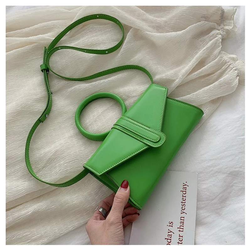 

New Style Woman Shoulder Bag Simple Handbag Casual Messenger Bag Fashion Girl Personality Small Square Bag Circle Lady Wallet