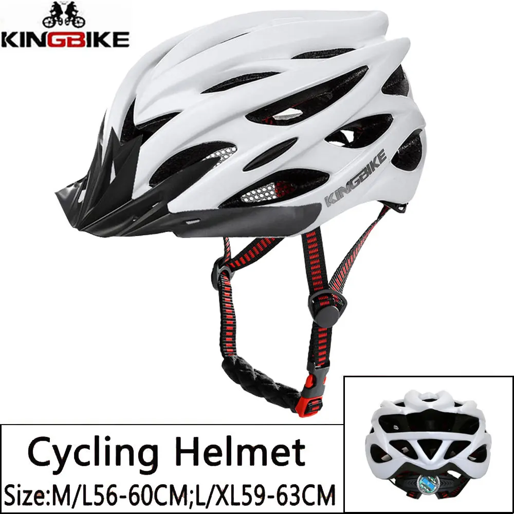 KINGBIKE шлем велосипедный взрослыйвелосипедный шлем для мужчин pro вело шлем шлем для велосипедавело шлем - Цвет: 652-White