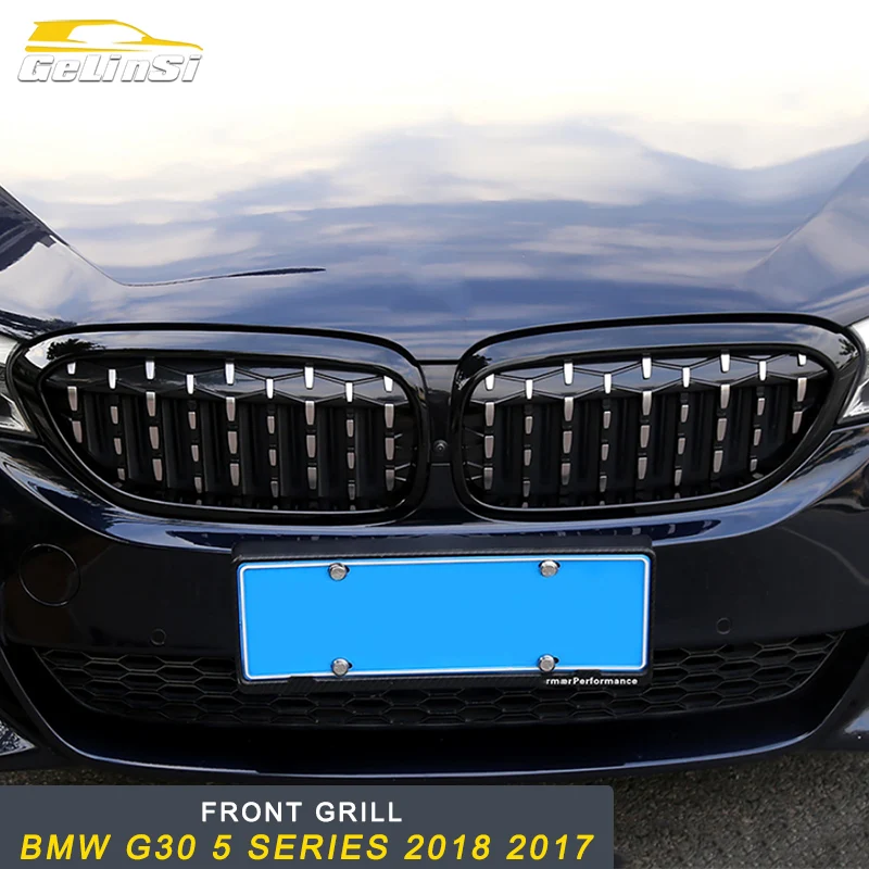 GELINSI для BMW G30 5 Series 2018 2017 передняя крышка автомобиля средняя сетка решетка решетки