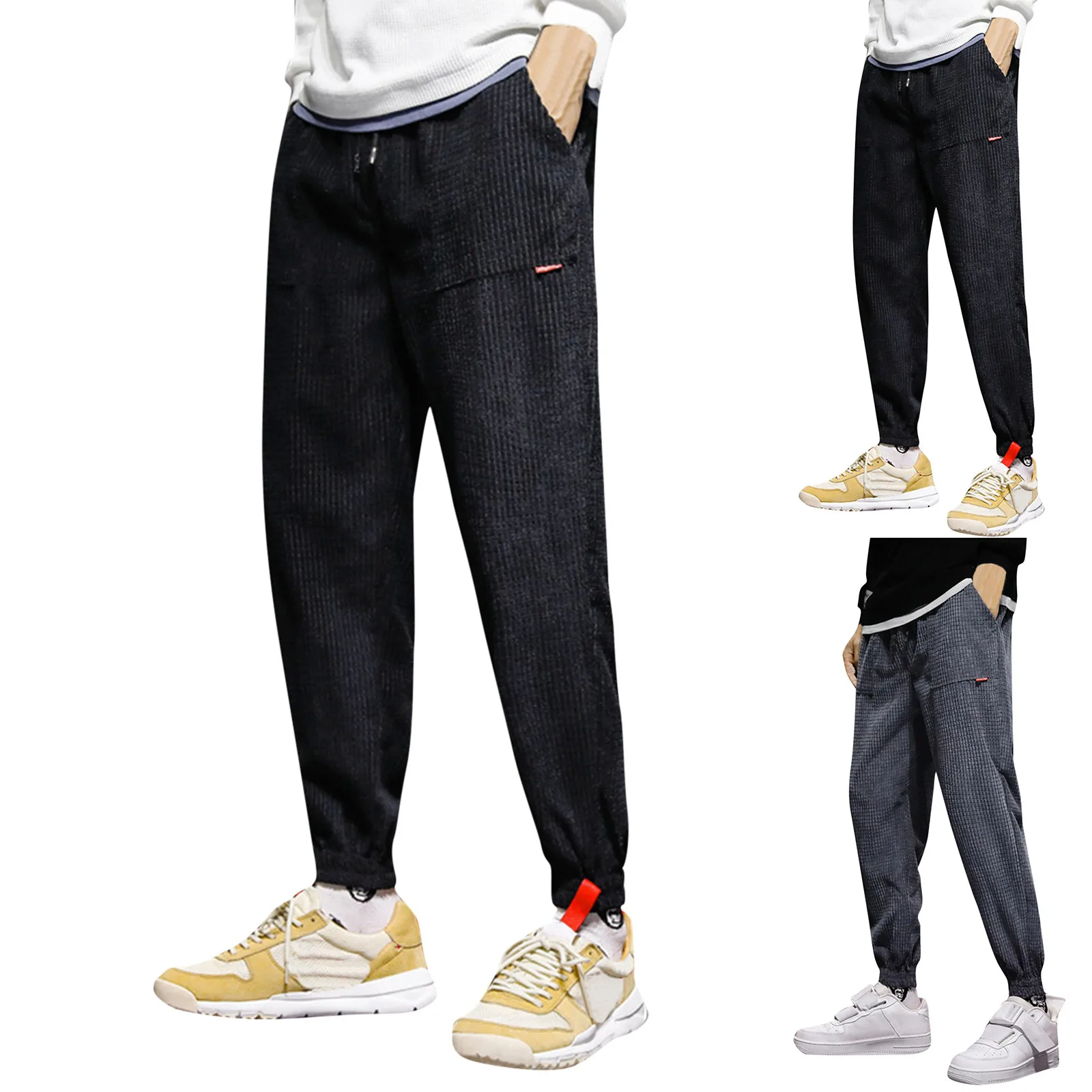 

Весенне-летние мужские весенне-осенние тонкие повседневные брюки Harlan брюки-карандаш брюки длиной до щиколотки облегающие стопы модель #8
