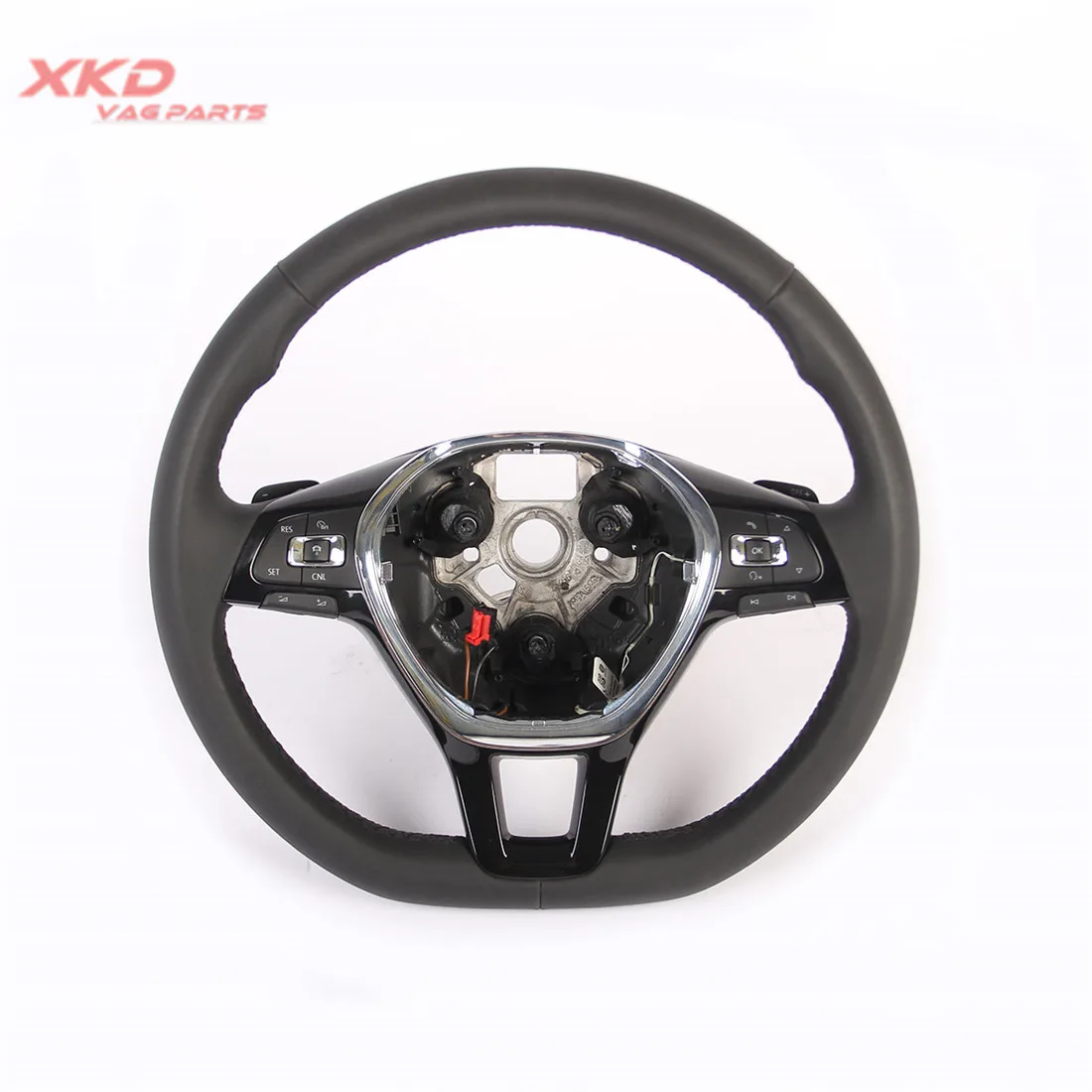 Черное многофункциональное рулевое колесо с подогревом Tiptronic подходит для Jetta MK6