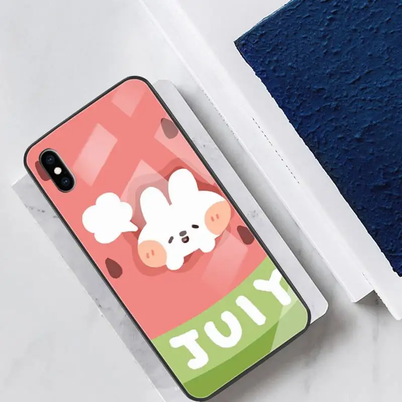 

Original Animal Cartoon Glass Phone Case Fundas Coque for IPhone 12 11 Pro Max Cases XR XS 7 8 Plus Cover Accessories Carcasa