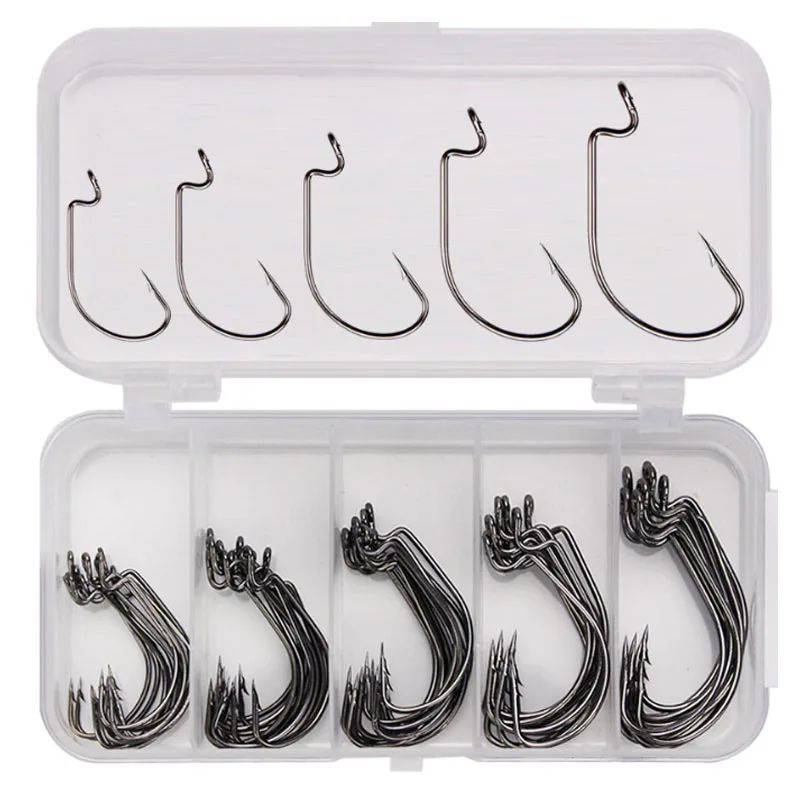 Standard Hooks 50 шт./лот рыболовные крючки с головкой, крючок для басов, рыболовный крючок для мягкой наживка «червяк» блесна в виде карпа инструмент для снасти Аксессуары Pesca - Цвет: Standard Hooks
