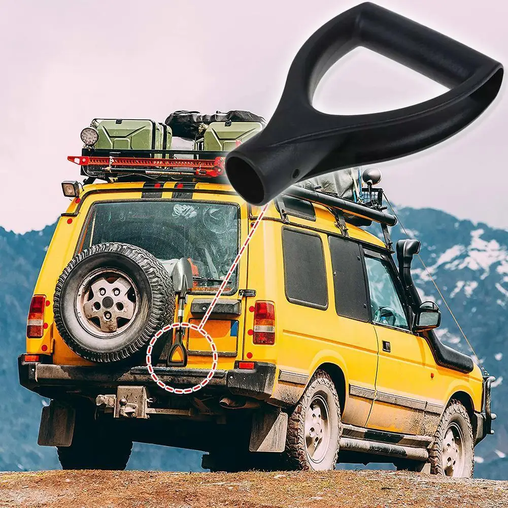 

D-shaped steel shovel handle Black Plastic Replacement Shovel Tools Garden Handle Accessories Raking Top Digging O6P2
