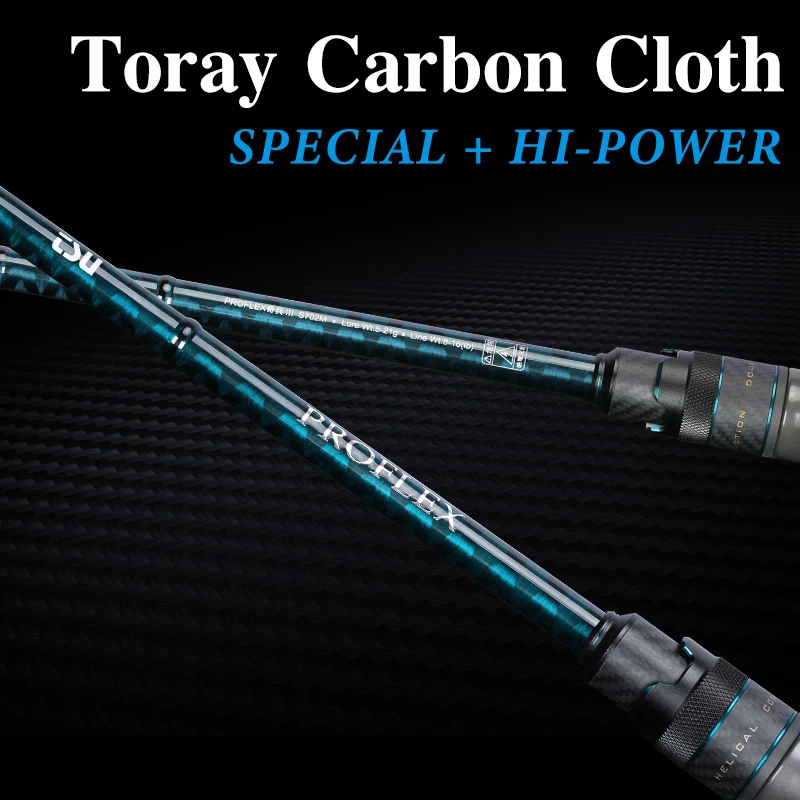 Удилище TSURINOYA PROFLEX Ⅲ спиннинговое 1 95/2 01/2 10 м быстрое действие ML m Power 2 секции