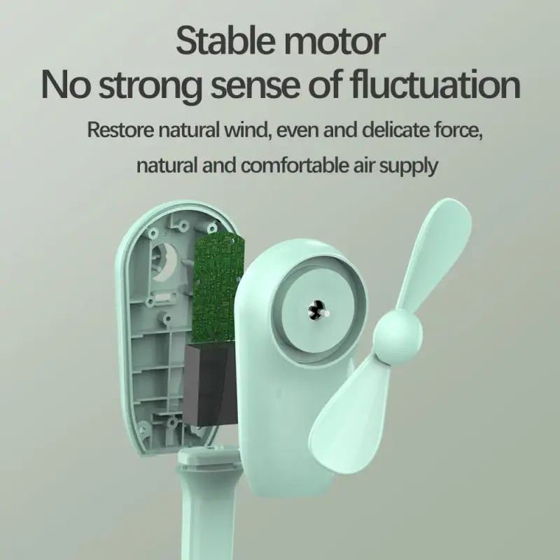 

Mini Portable Cooling Fan Silent Small Fan Rechargeable Fan USB Fan Portable External Fan Home Decor
