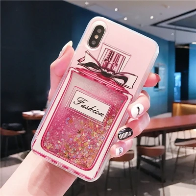 Чехол для iPhone 8, 7, 6, 6s plus, чехол с изображением моряка Луны для девочек, стильный Кристальный зыбучий песок, чехол для iPhone XS Max X XR, жидкий блестящий чехол - Цвет: 6