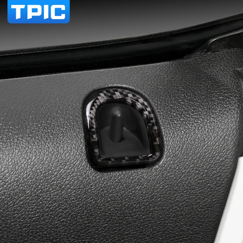 Наклейки TPIC из углеродного волокна для Ford Mustang 2009 2013 штифт дверного замка