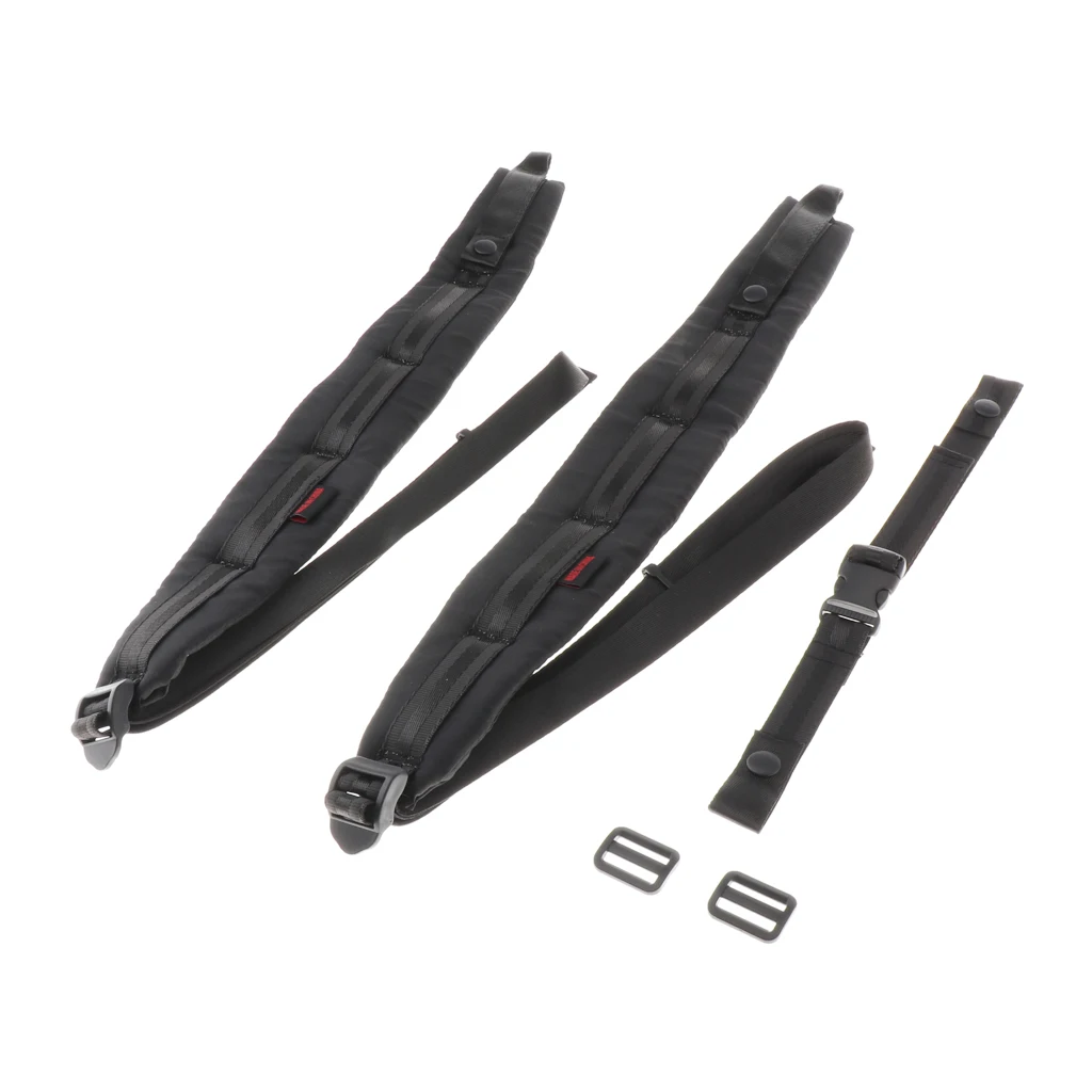 2 шт. регулируемые лямки гармошкой черные Наплечные гармошкой|Аккордеон| |