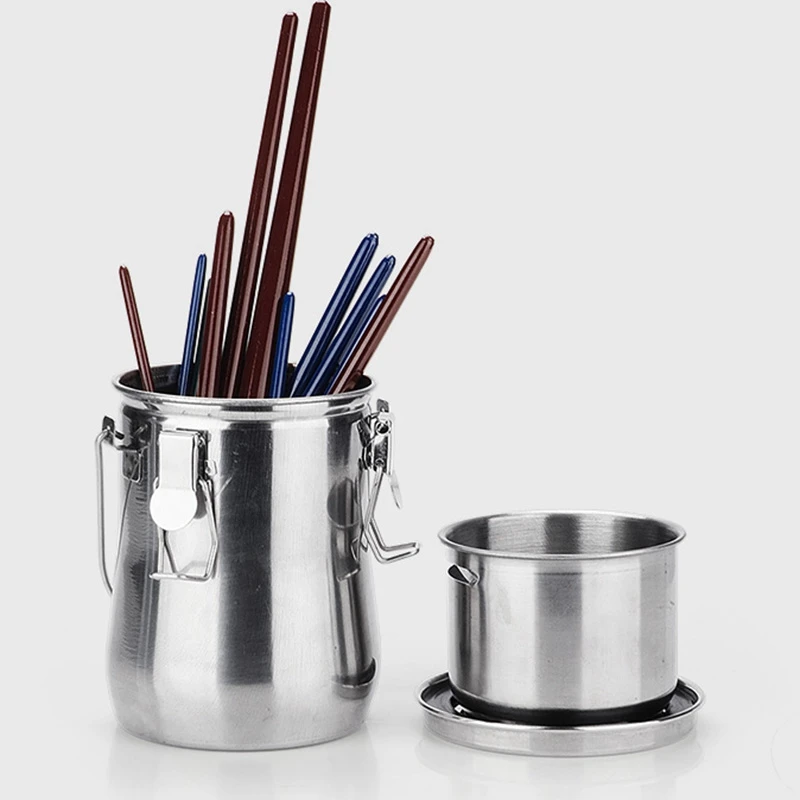 

Stainless Steel Paint Brush Washable Portable Color Container With Leak-Proof Filter for Paint Brush Cleaning