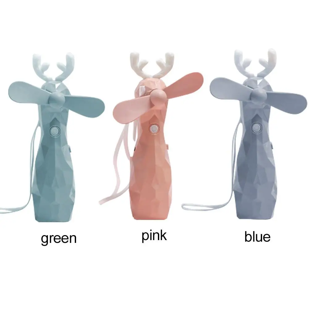 

Lithium Battery Plastic Home USB Mini Fan Cute Spray Outdoor Portable Handheld Charging Fan Mini Cooling Fan Travel Summer