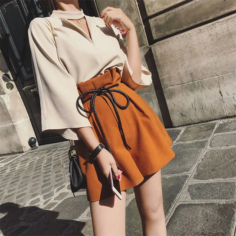 Новинка 2018 женское платье весна лето два предмета костюмы v образный вырез блузка