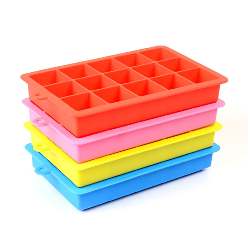 Силиконовый поднос для льда 15 идеальных квадратных подносов превосходная форма