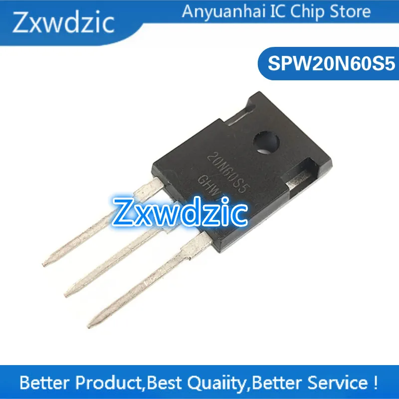 

5 шт. SPW20N60S5 TO-247 20N60S5 TO247 SPW20N60 20N60 N-channel FET 600V 20A