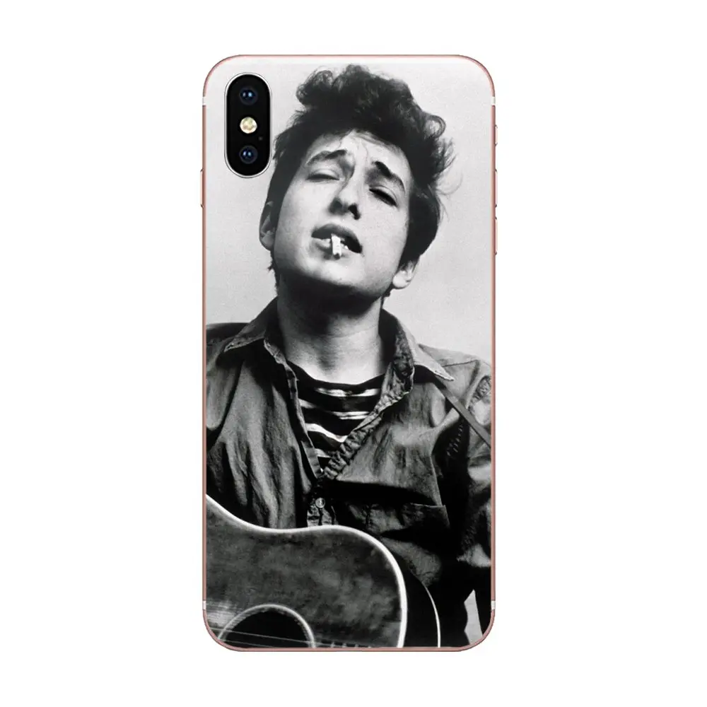 Мягкий модный чехол Bob Dylan черный и белый для Xiaomi Redmi Note 8 8A 8T 10 K30 Pro Motorola G G2 G3 G4 G5 G6 G7